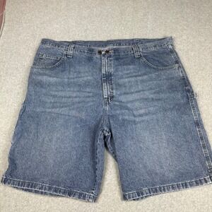 Wrangler Mens Carpenter Jorts Denim Blue 42 REG 64WC2AI Utility Workwear